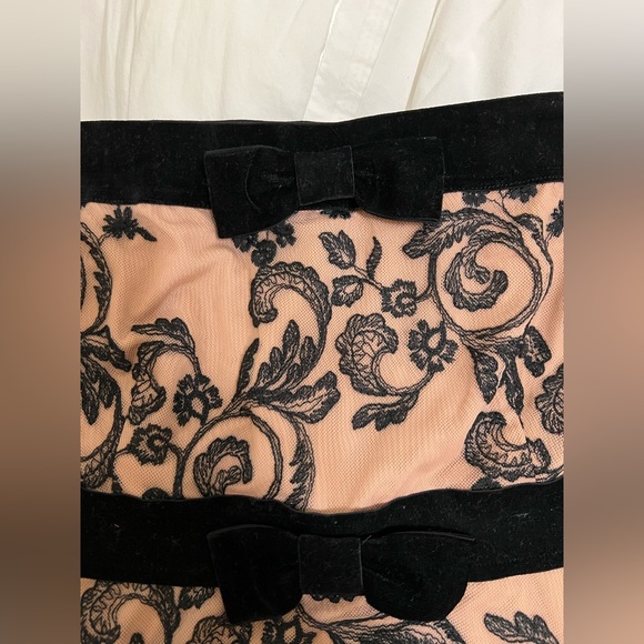 For Love & Lemons Clemece off-shoulder nude tulle mini dress - Picture 4 of 10